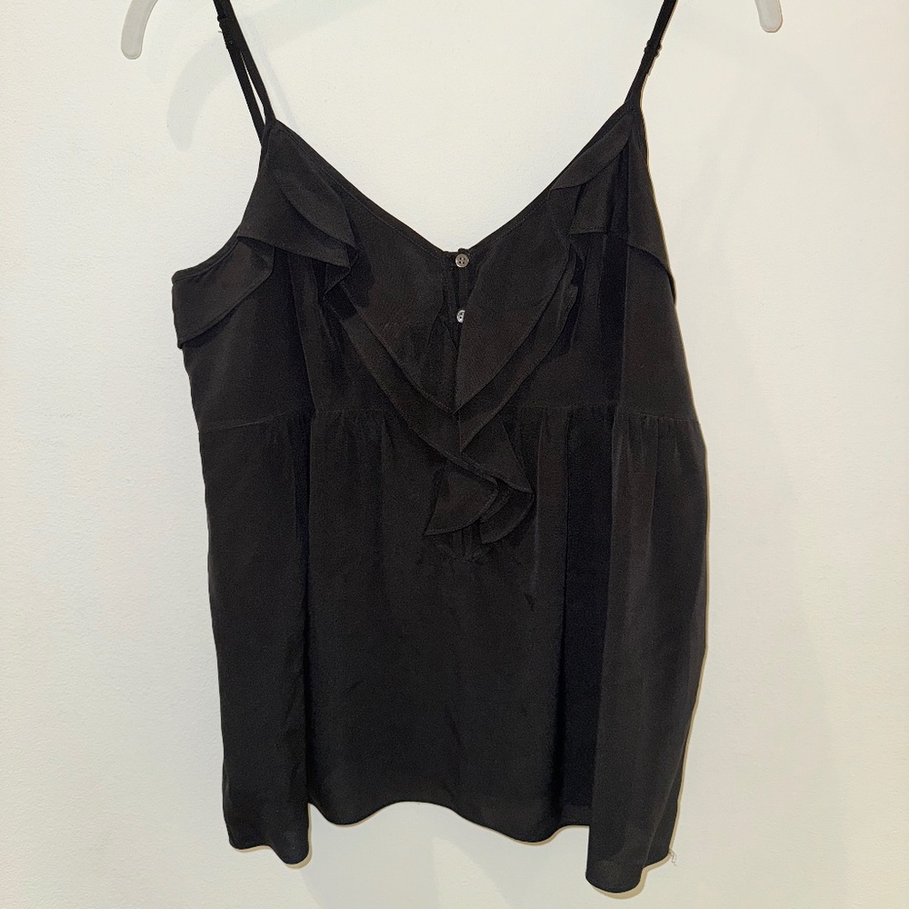 Silk Theory ruffled tank